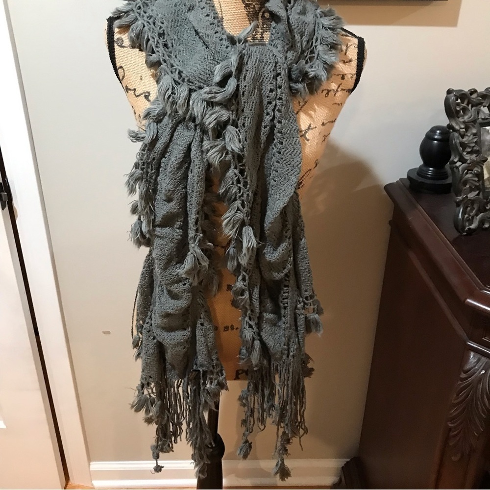 ✌️Boho Knitted Scarf with Tassels